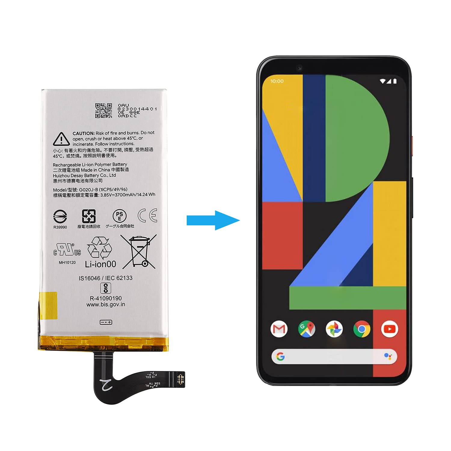 Amazon.com: Duotipa G020J-B Battery Compatible with Google Pixel